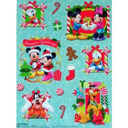 Mickey Mouse and Friends Christmas Window Clings