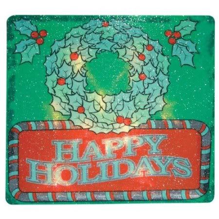 EMERALD Happy Holidays Lighted Decoration Pack of 6