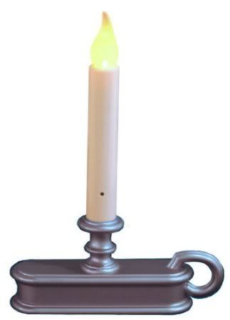 Good Tidings LED Single-Tier Window Candle with Light Sensor