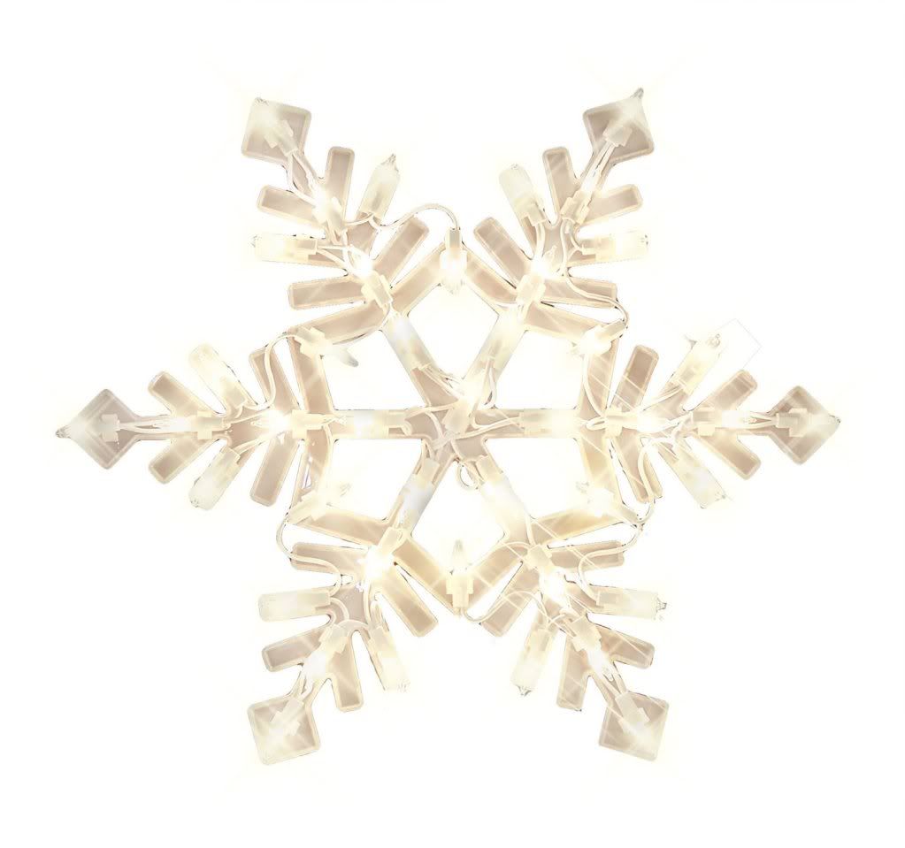 Impact Innovations Christmas Lighted Window Decoration Snowflake