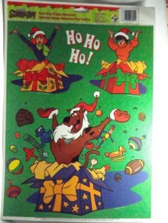 Scooby-Doo Static Cling Window Decoration - Christmas Theme