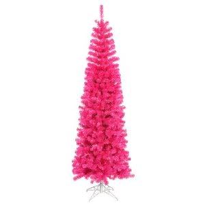 Vickerman Pink Pencil Christmas Tree