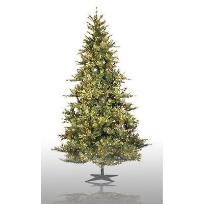 Pre-Lit Slim Country Pine Artificial Christmas Tree with Clear Lights