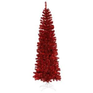 Vickerman Red Pencil Christmas Tree