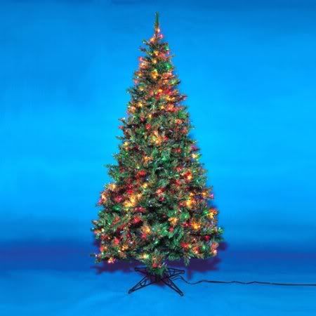 Pre-Lit Slim Sugar Pine Christmas Tree - Multi Lights