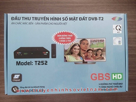 Đánh giá đầu thu DVB T2 GBSHD T252 chip Châu Âu của cty GBS
