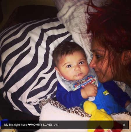 Snooki Baby Lorenzo on Snooki S Baby Lorenzo Is Cute As A Button Kidspot Social