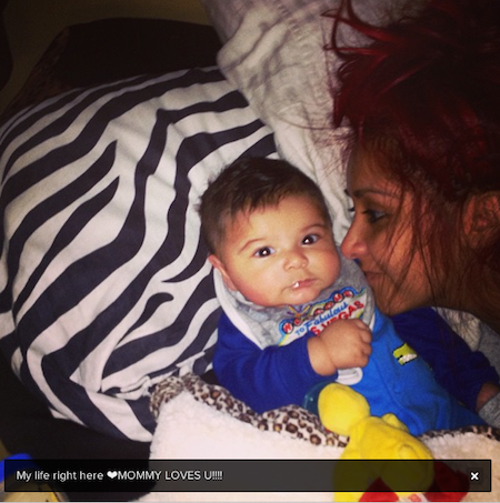 Snooki Baby Lorenzo on Snooki S Baby Lorenzo Is Cute As A Button    Kidspot Social