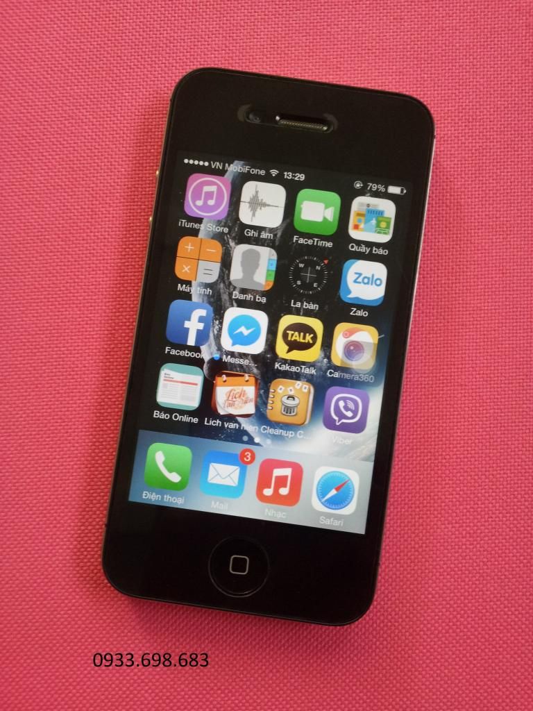 cần bay nhanh em 4s black bản quốc tế 16G giá đẹp.