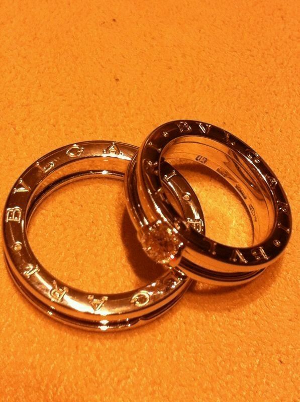 Bvlgari wedding ring set