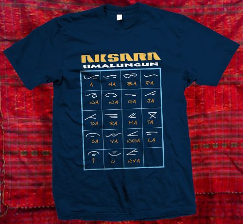 kaos aksara biru