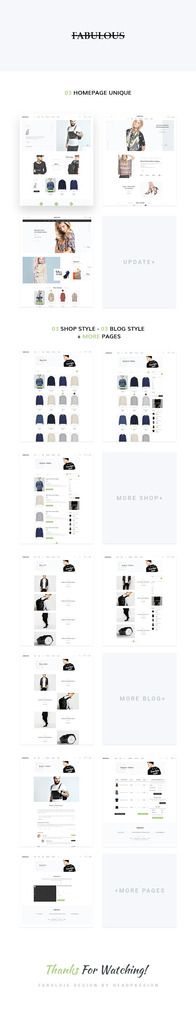 FABULOUS - eCommerce & Blog PSD Theme - 1