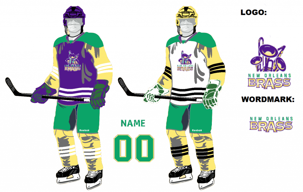 new orleans brass hockey jersey