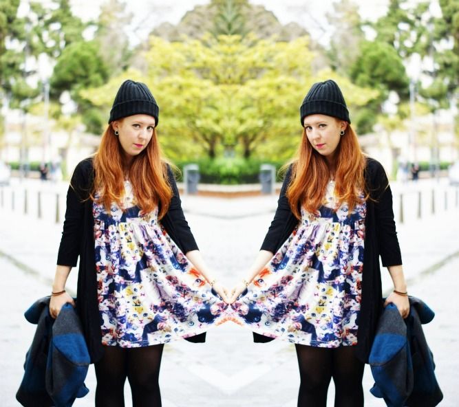 TheMowWay.com - Cat dress on a rainy day (Outfit)