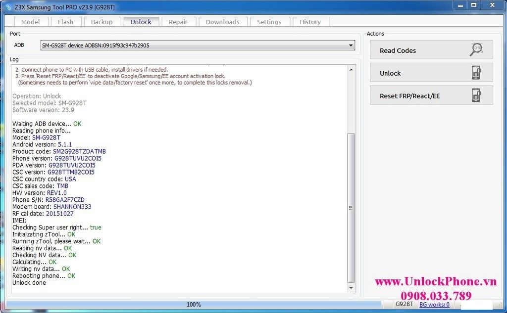 Unlock Samsung S6 T-Mobile SM-G920T, Unlock S6 Edge+ T-Mobile SM-G928T giá rẻ tại TPHCM - 2