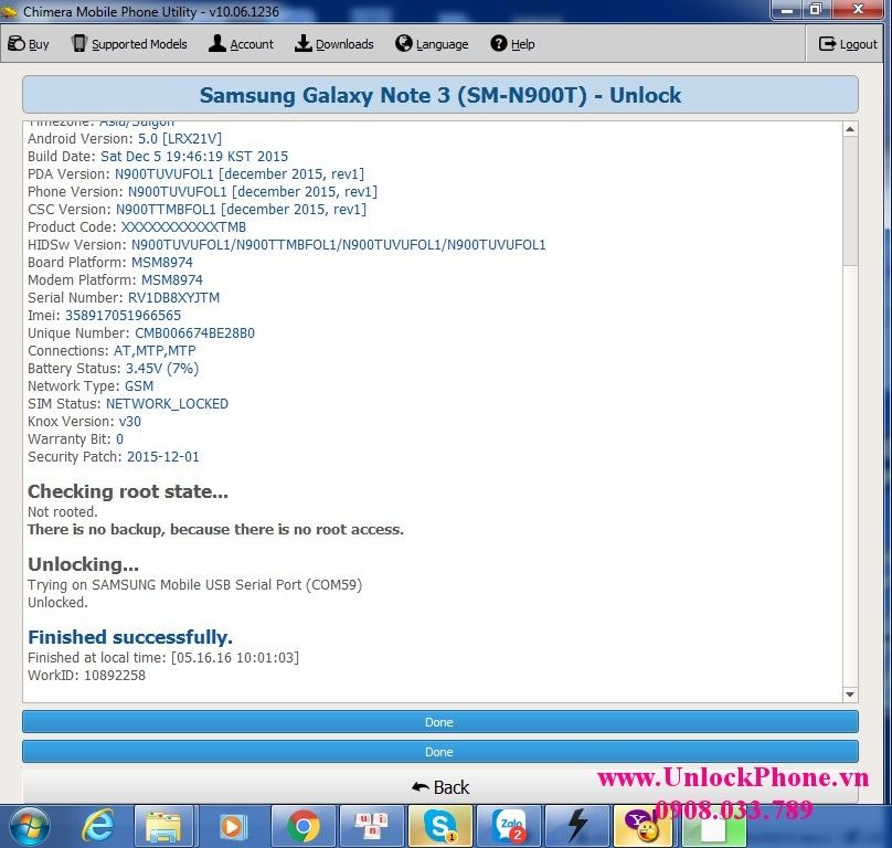 Unlock Samsung Galaxy Note 5, Note 4, S6, S5 trùng IMEI lấy liền