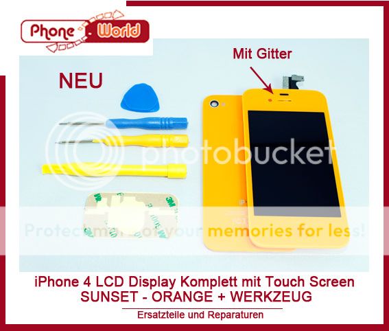 ORIGINAL RETINA Display iPhone 4 4G Schwarz TouchScreen Front Glas LCD